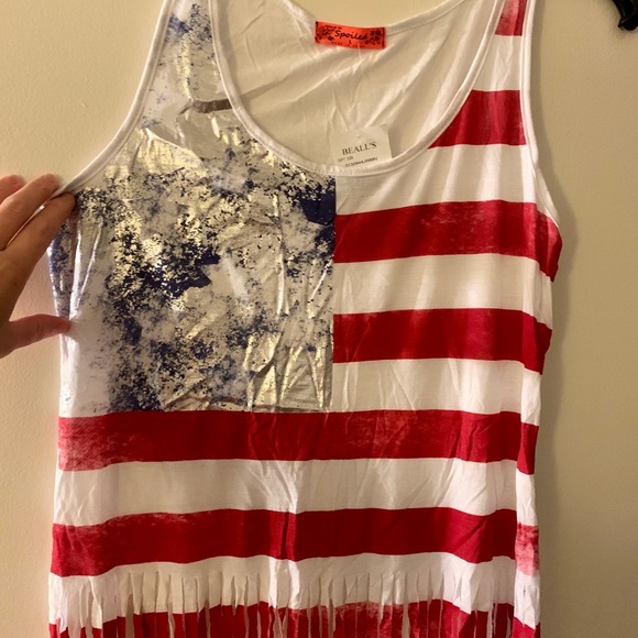 Patriotic fringe tank - Picture 3 of 10